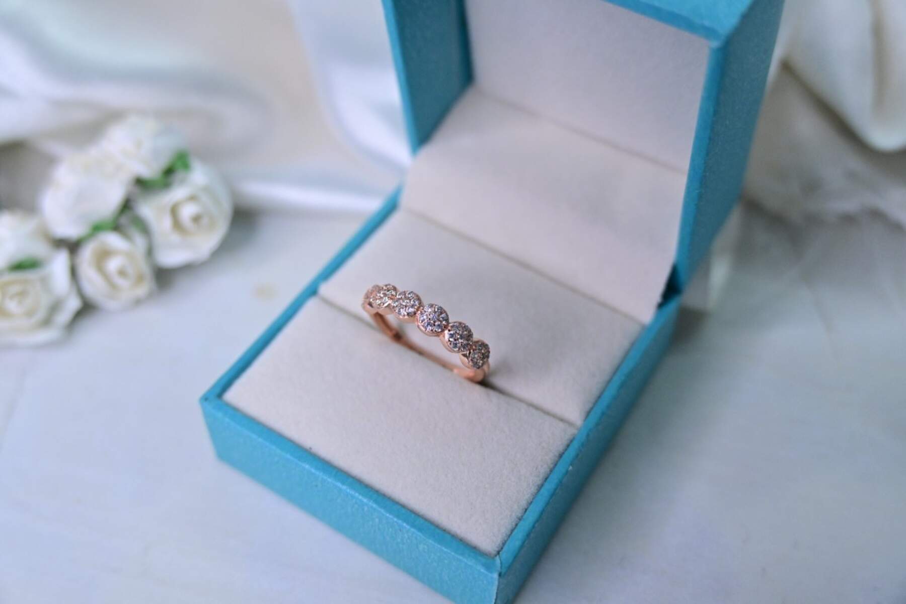 Blushing Rose Gold Band Ring