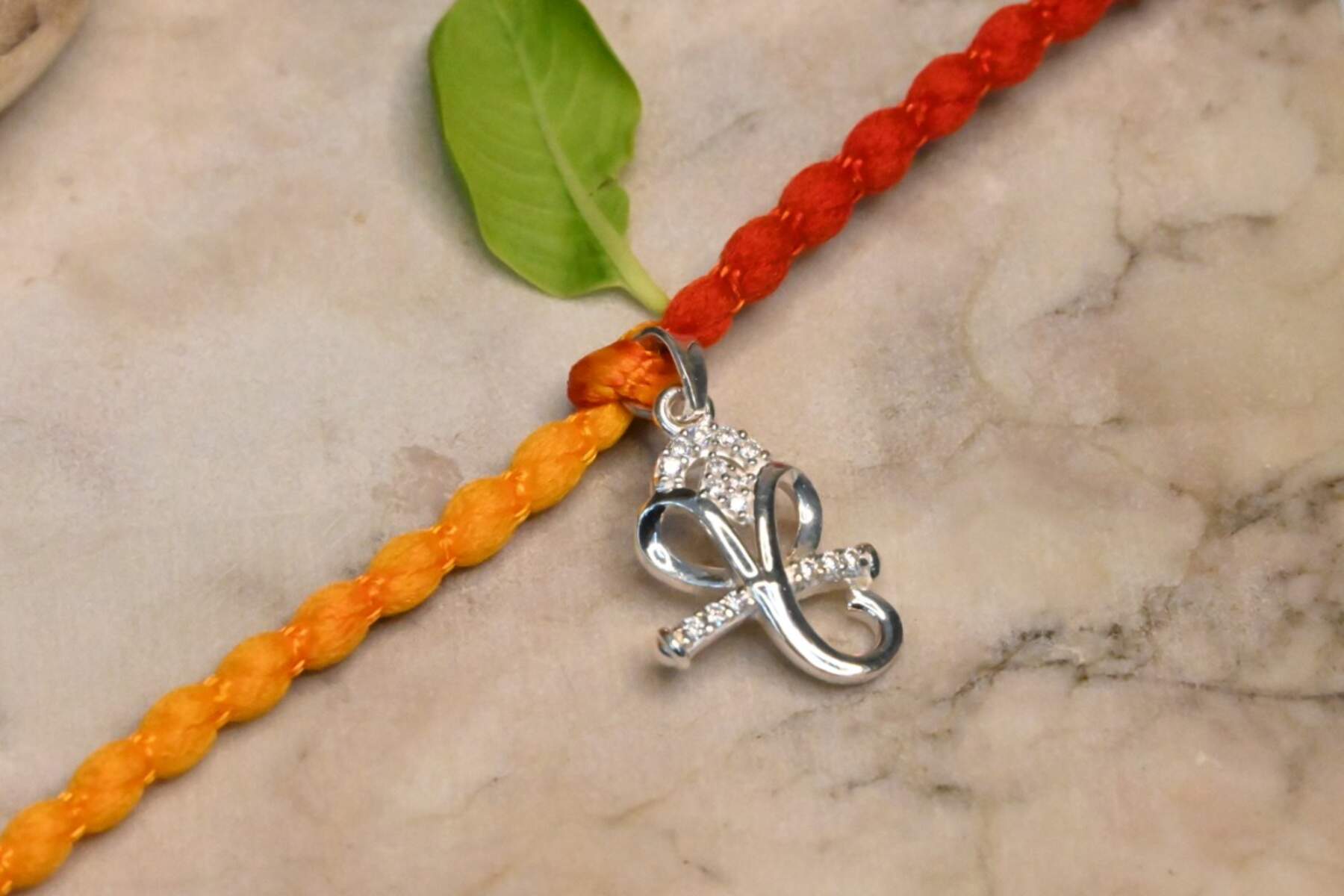 925 Silver Ganpati Rakhi