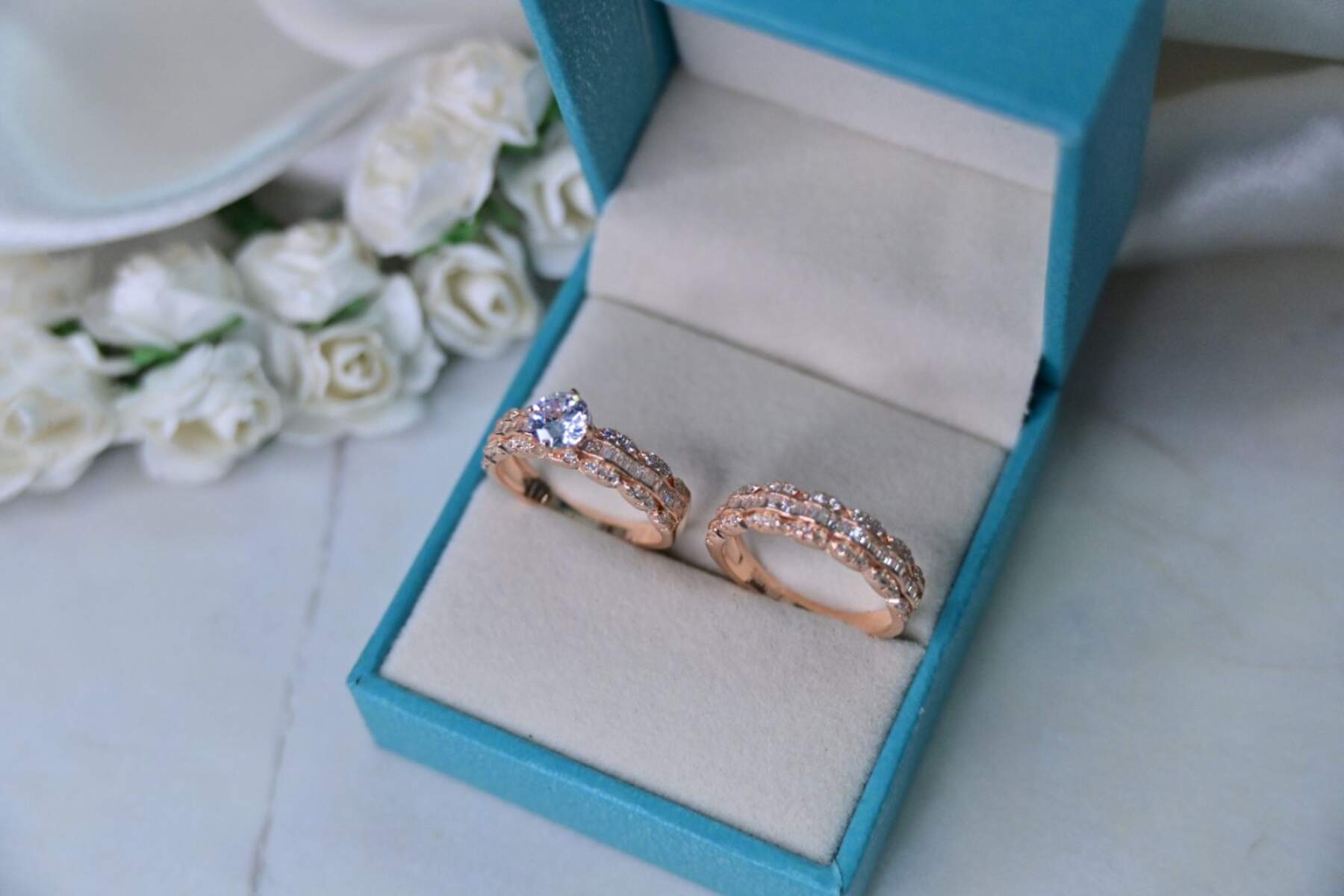 Stylish Rose Gold Combo Rings