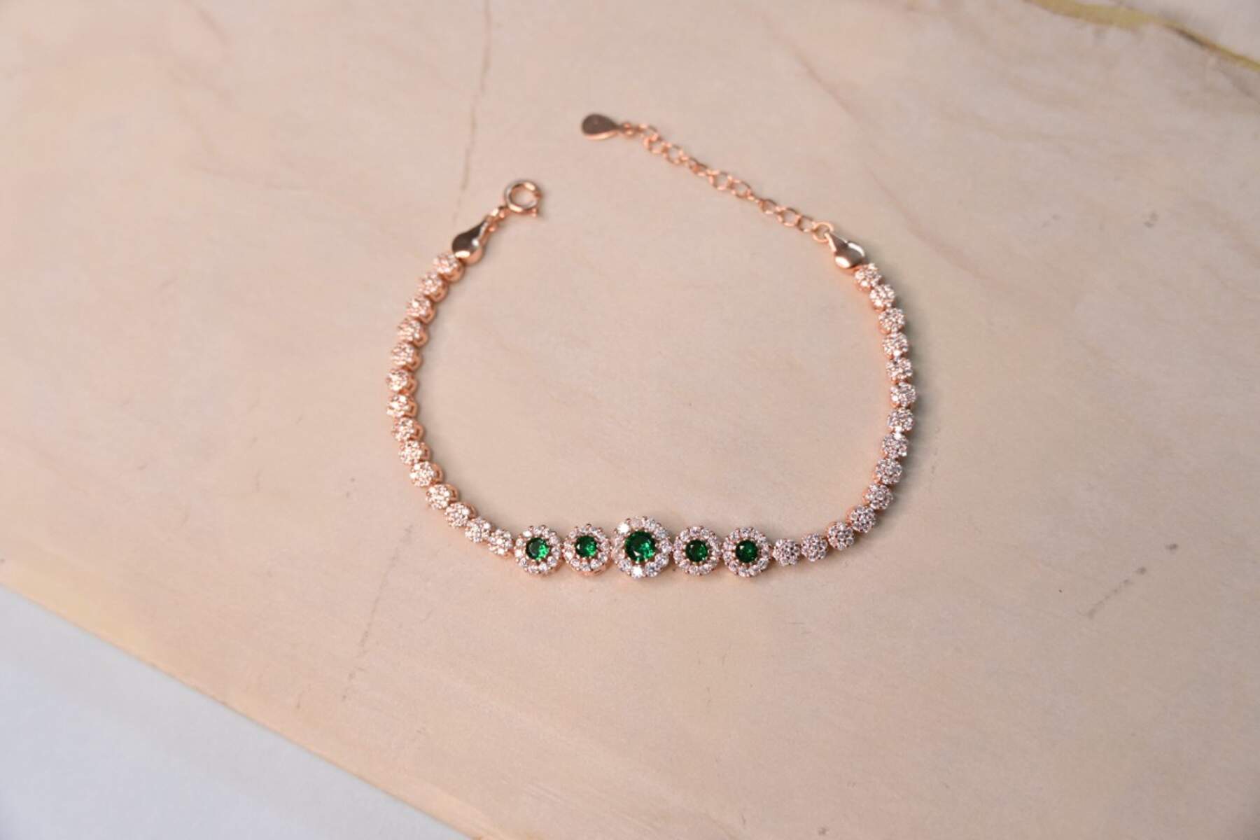 Shimmering Green Bracelet