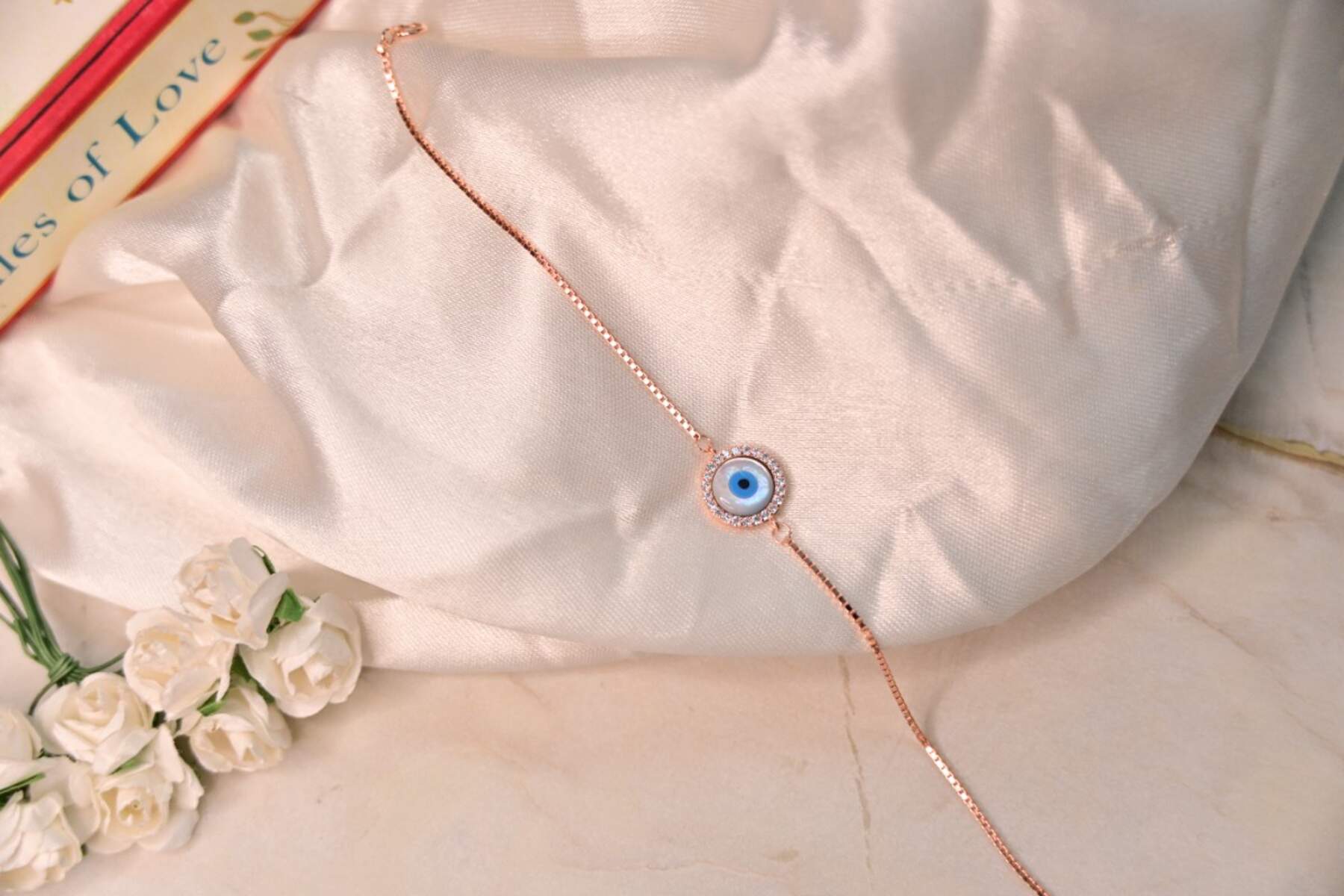 Rose Gold Round Shaped Evil Eye