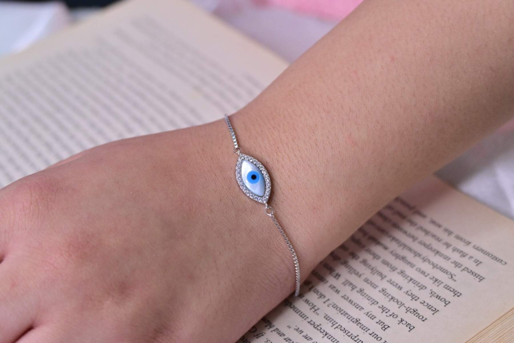 Eye Shaped Evil Eye Bracelet