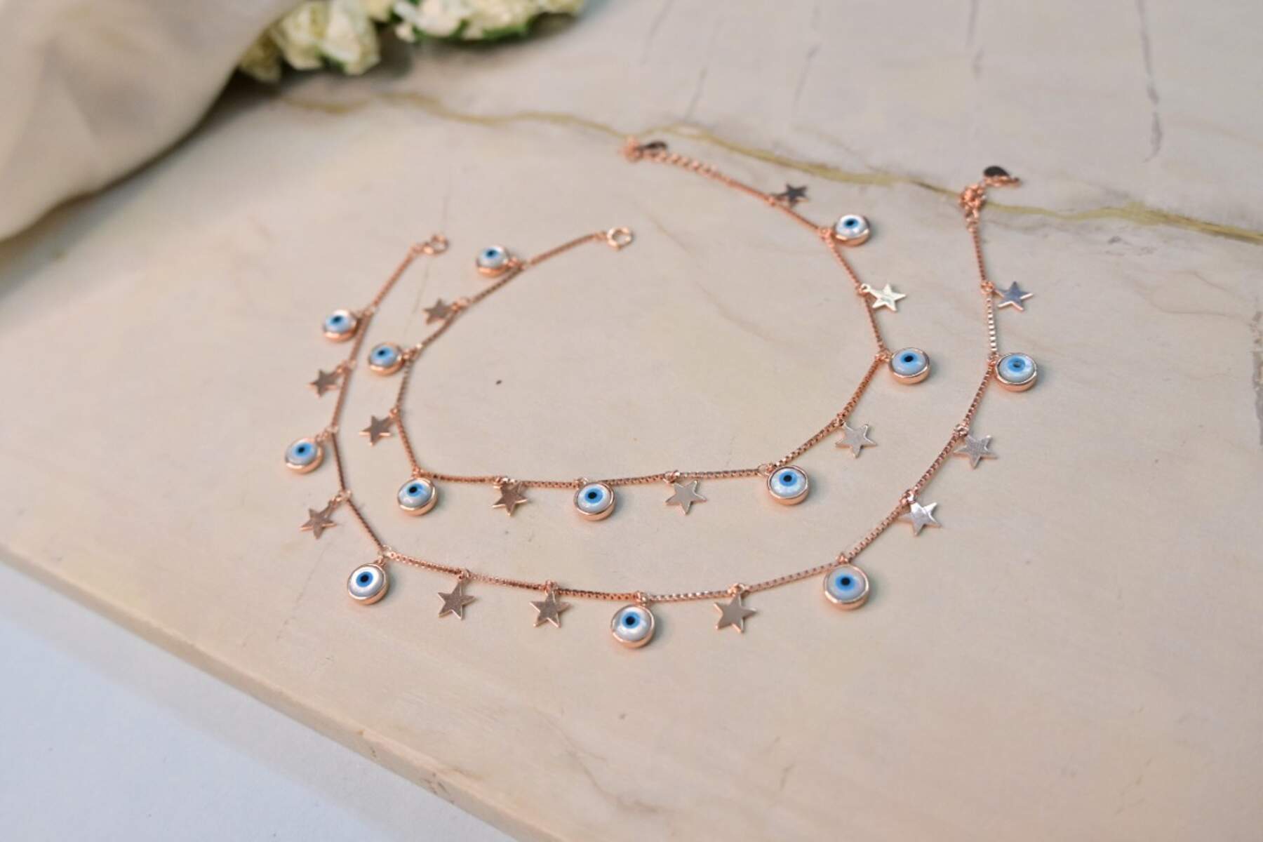 Evil Eye Charm Anklets