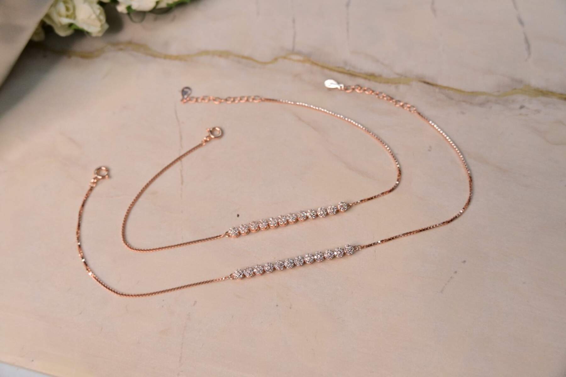 Rose Gold Designer Anklets