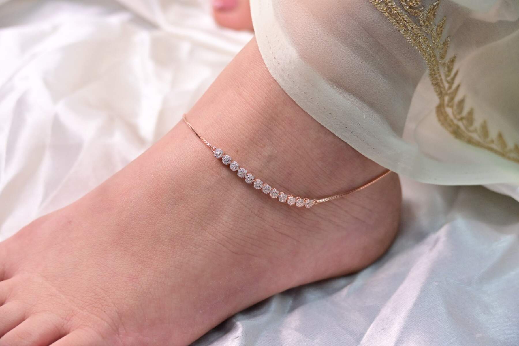 Rose Gold Designer Anklets