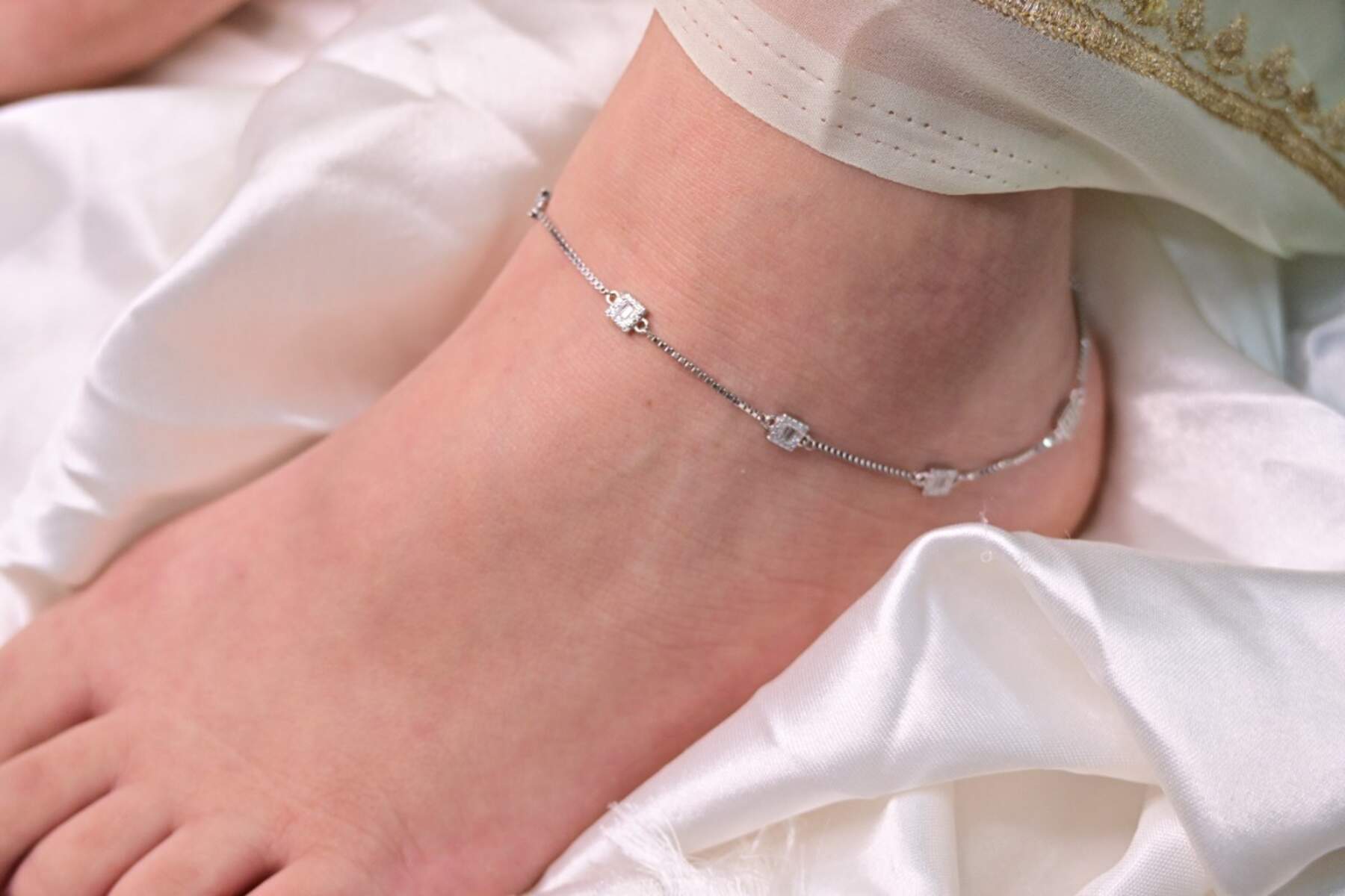 Classy Silver Anklets