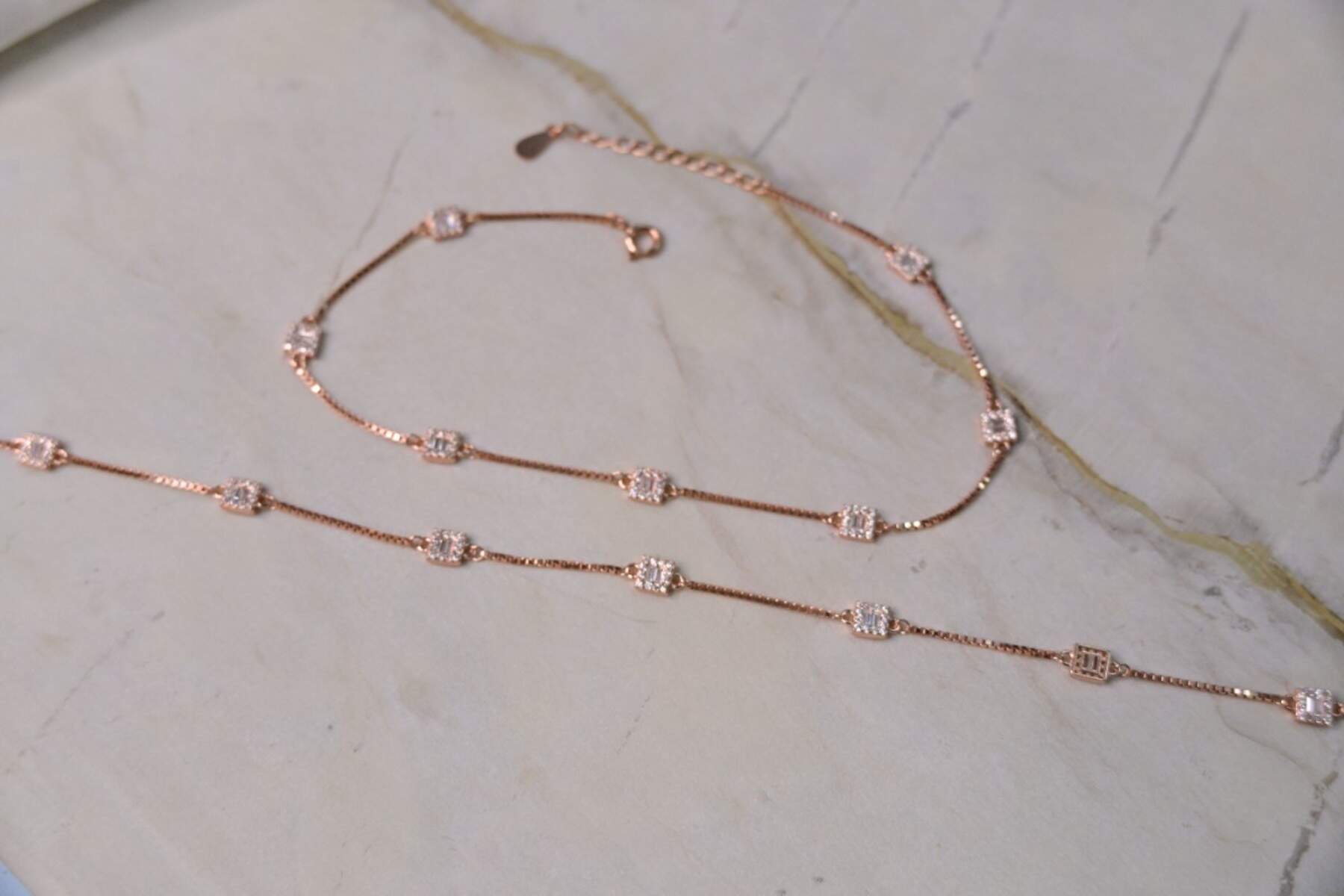 Simple Rose Gold Anklets