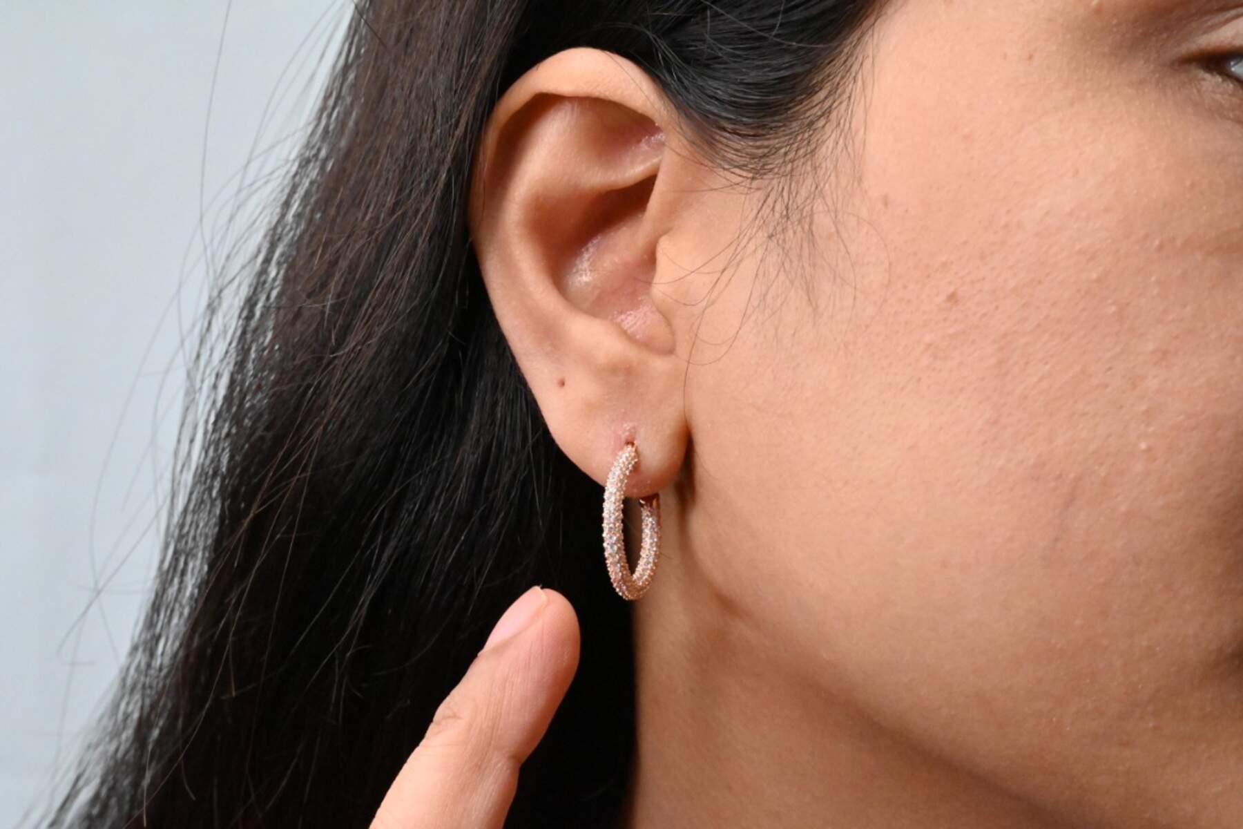 Rose Gold Bali Earrings