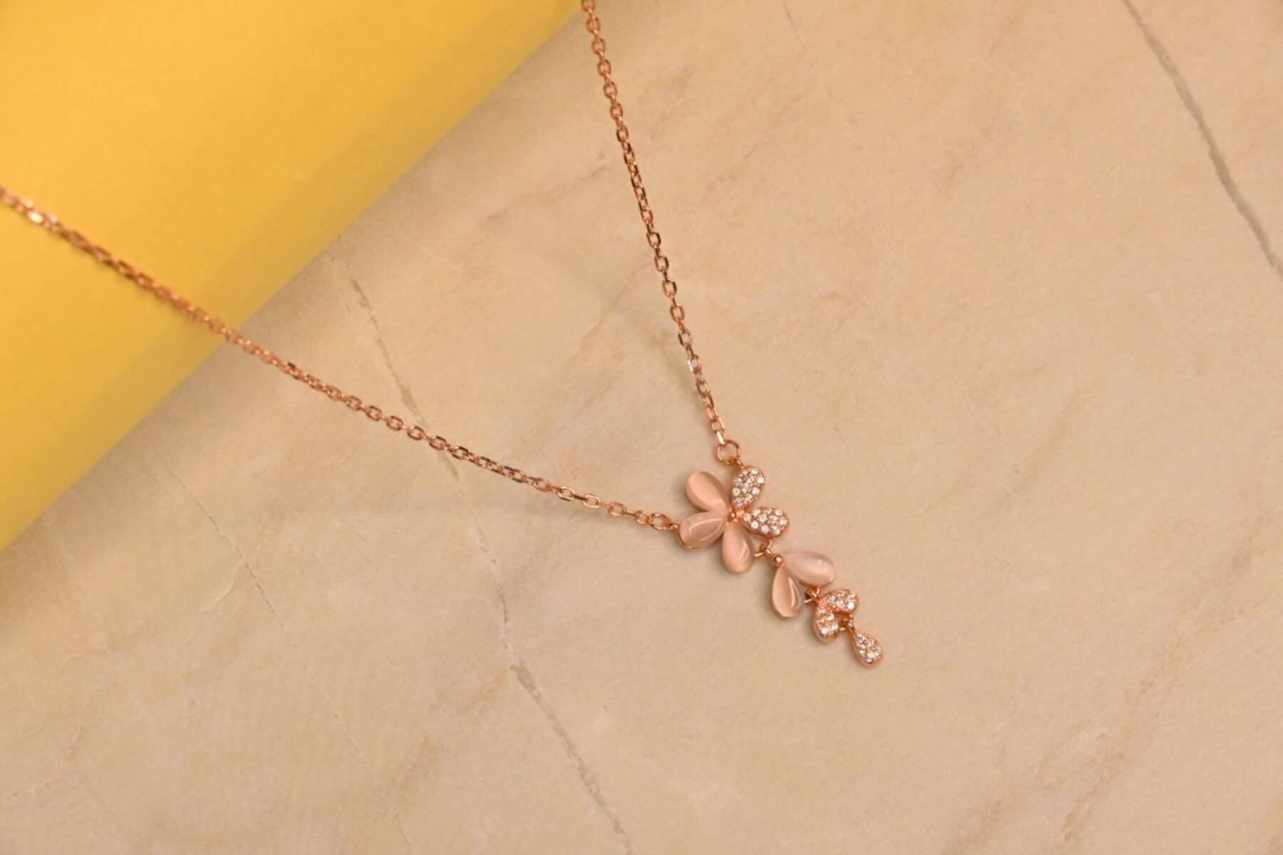 Rose Gold Flower Chain