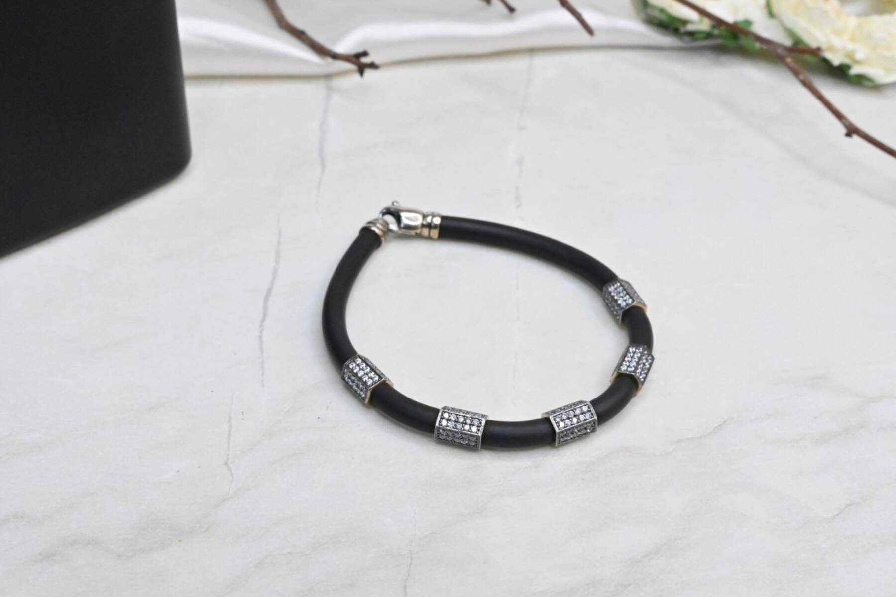 Silicon Belt Mens Bracelet