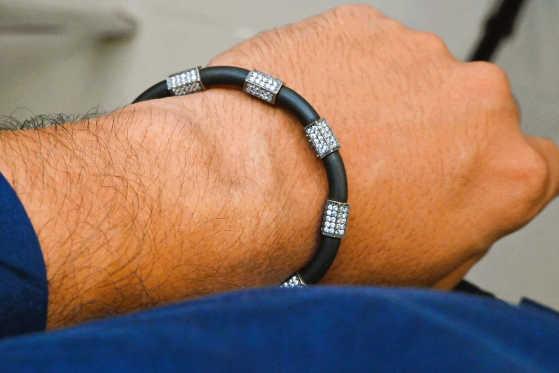 Silicon Belt Mens Bracelet