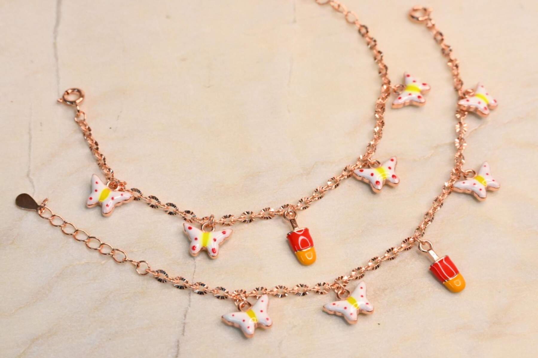 Butterfly Charm Kids Bracelet