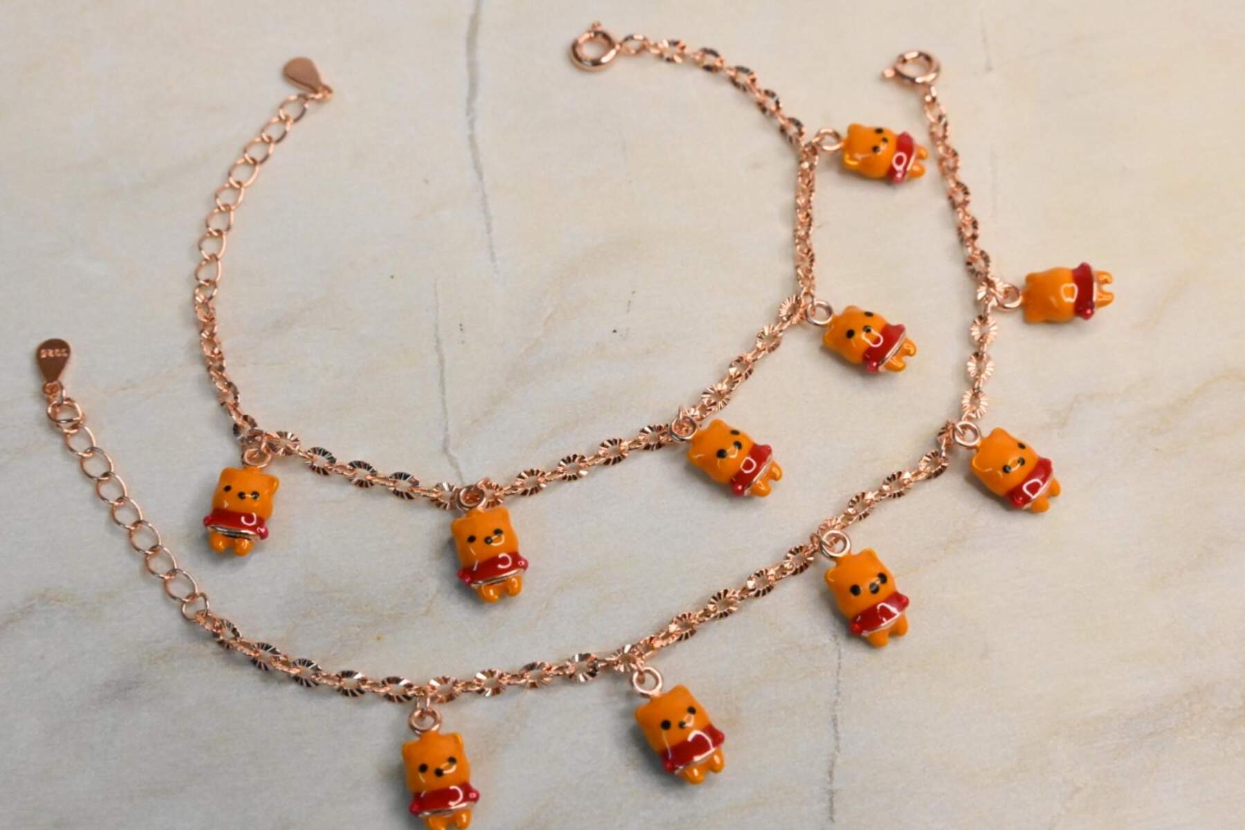 Pooh Charm Kids Bracelet