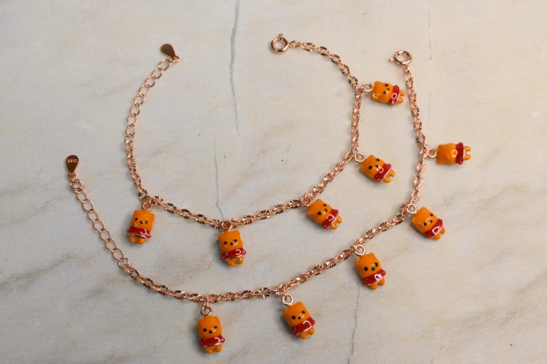 Pooh Charm Kids Bracelet