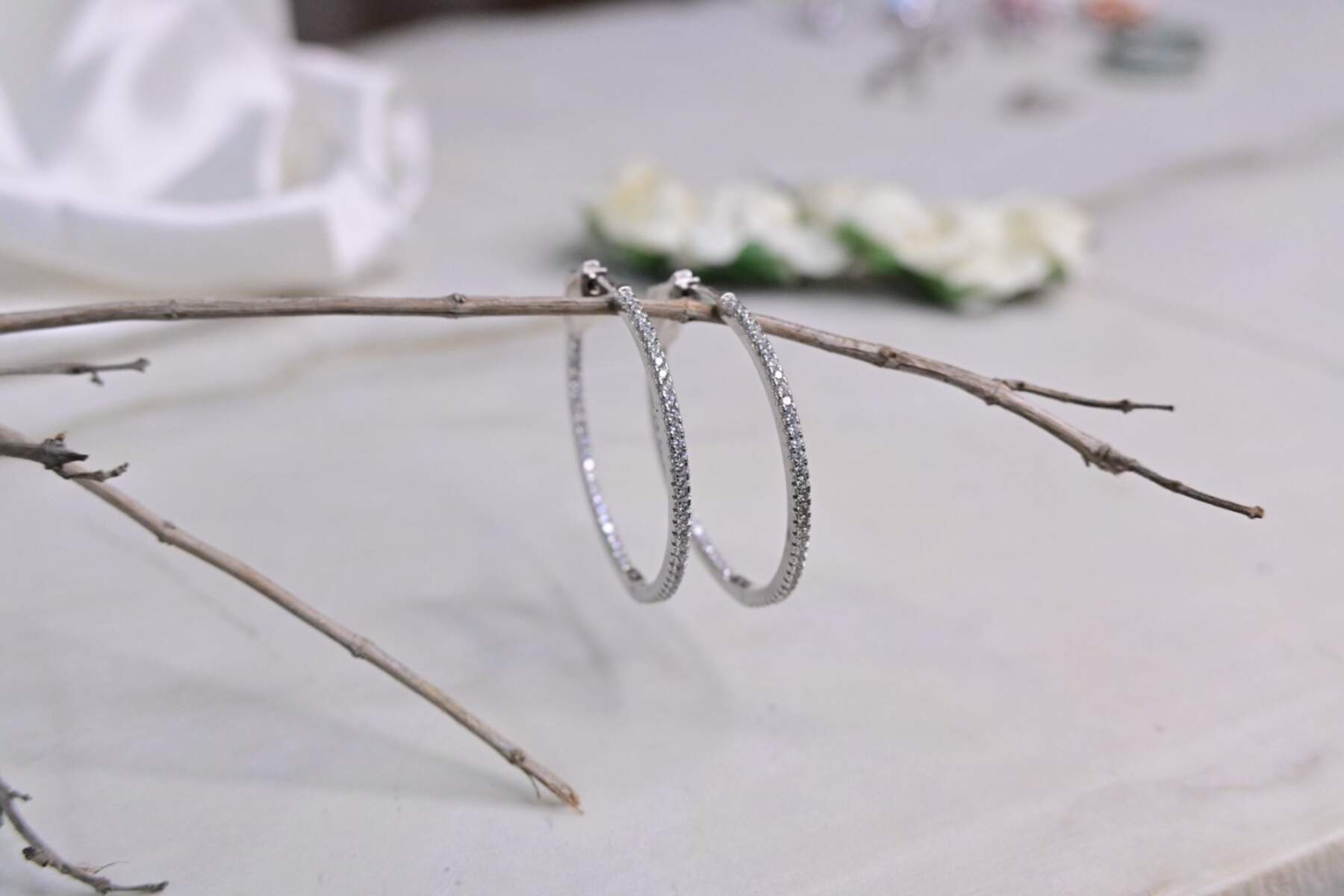 Stylish Sleek Hoop Earring (30 MM)