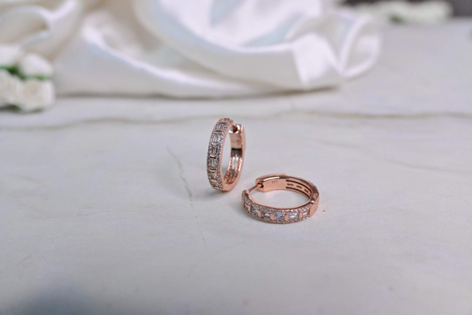 Rose Gold Hoop Earrings