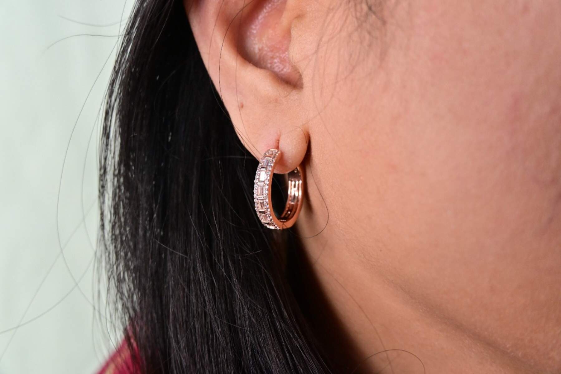 Rose Gold Hoop Earrings