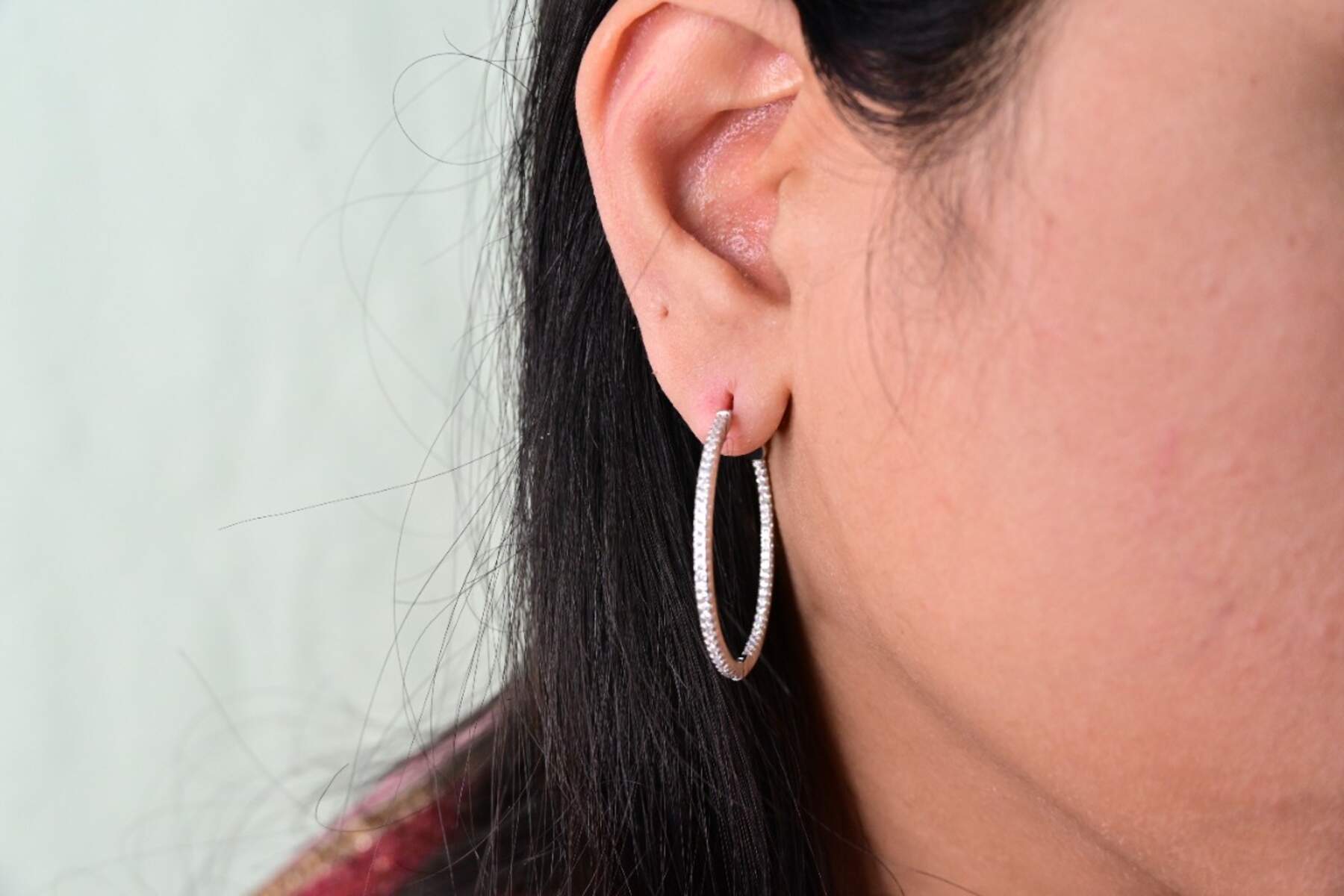 Stylish Sleek Hoop Earring (30 MM)