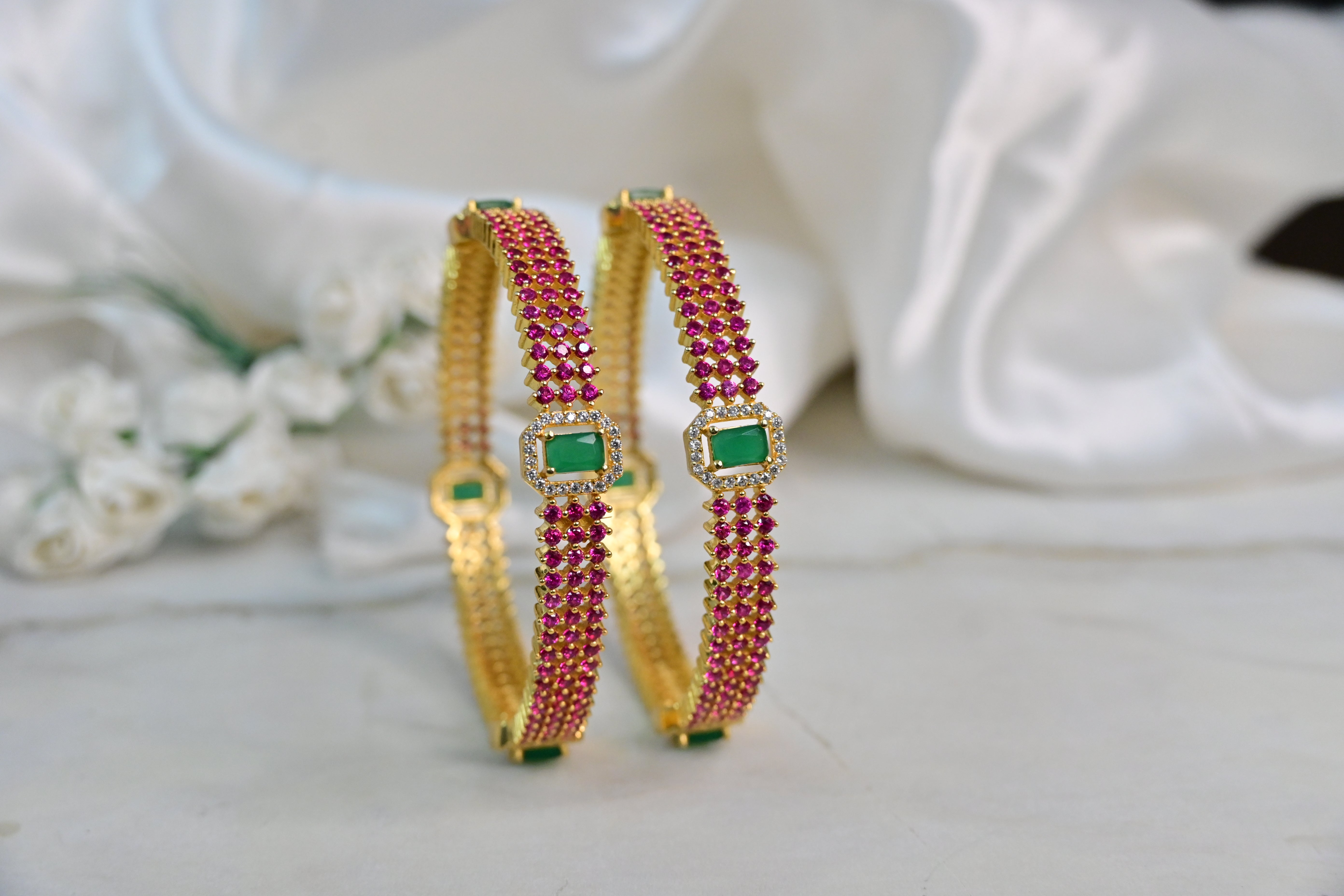 Gold Plated Classic Bangles