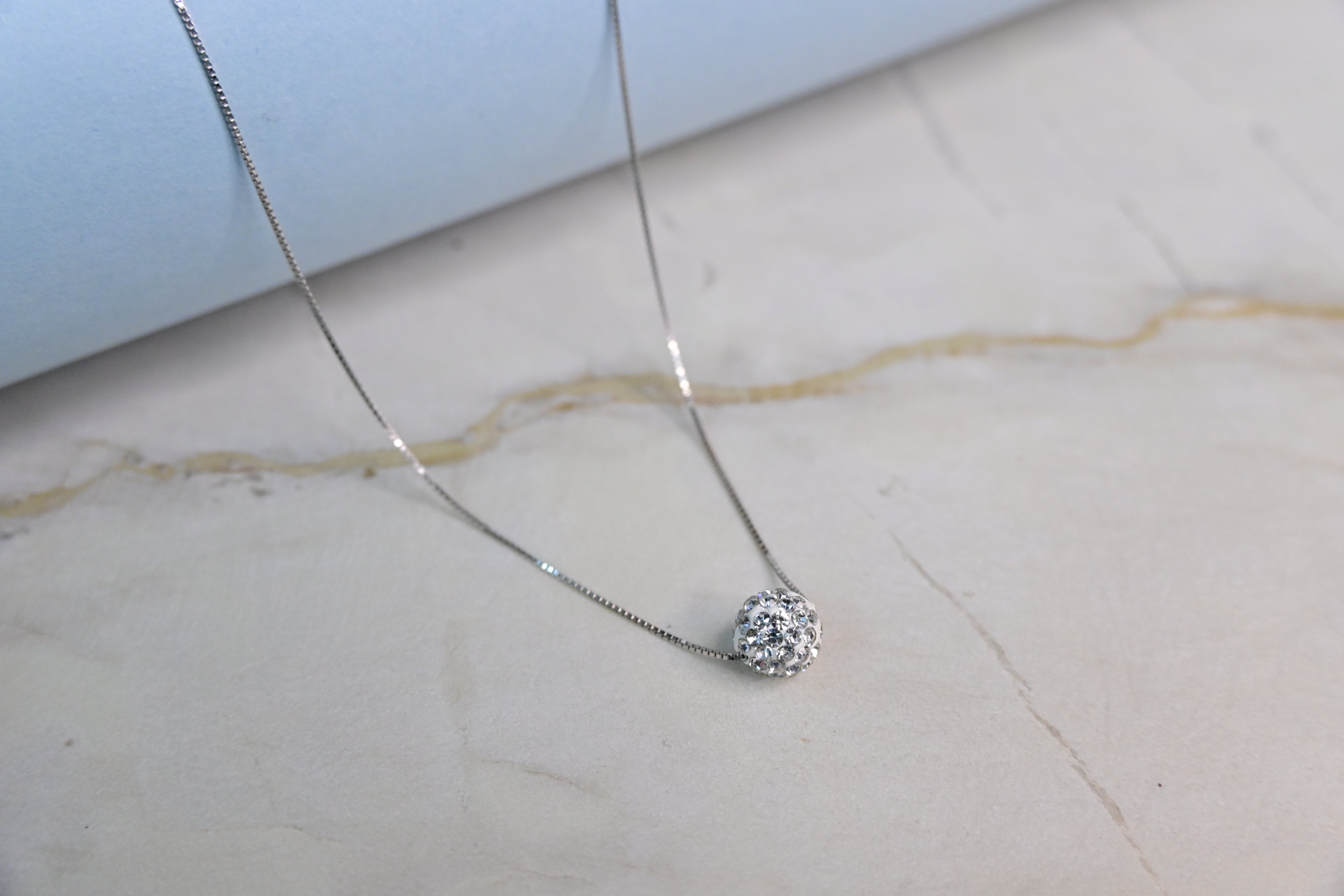 Diamond Studded Ball Chain