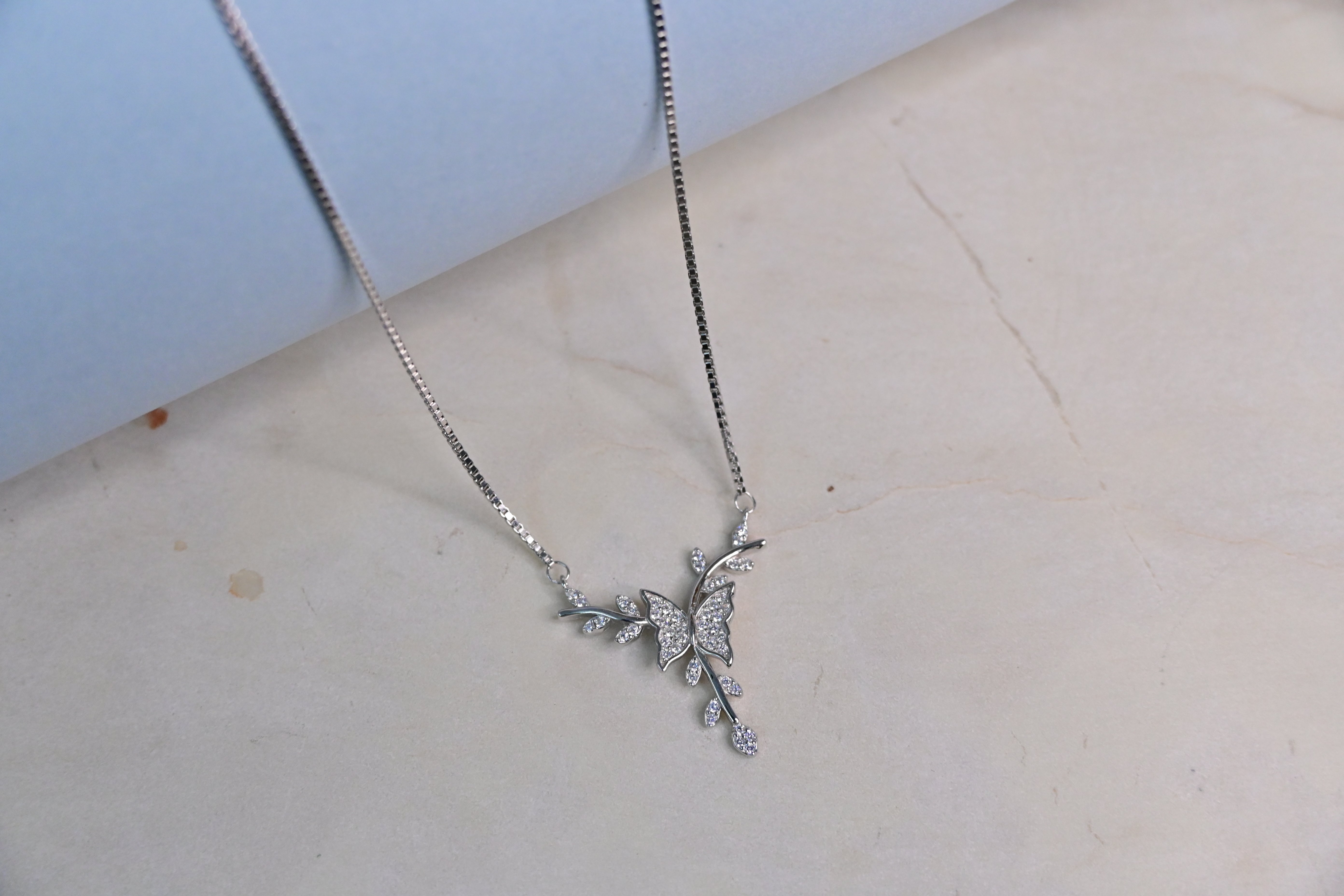 Silver Butterfly Chain