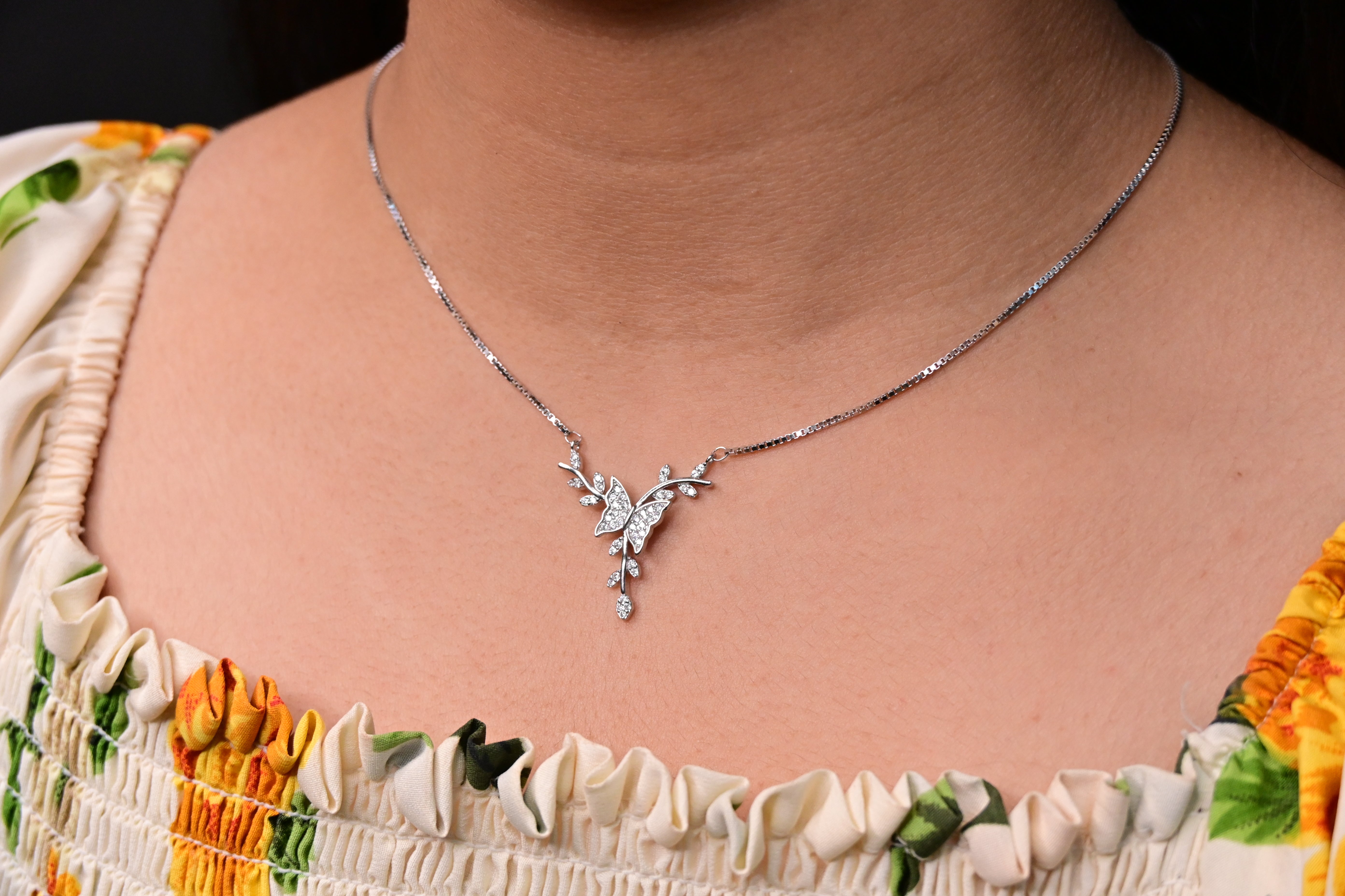 Silver Butterfly Chain