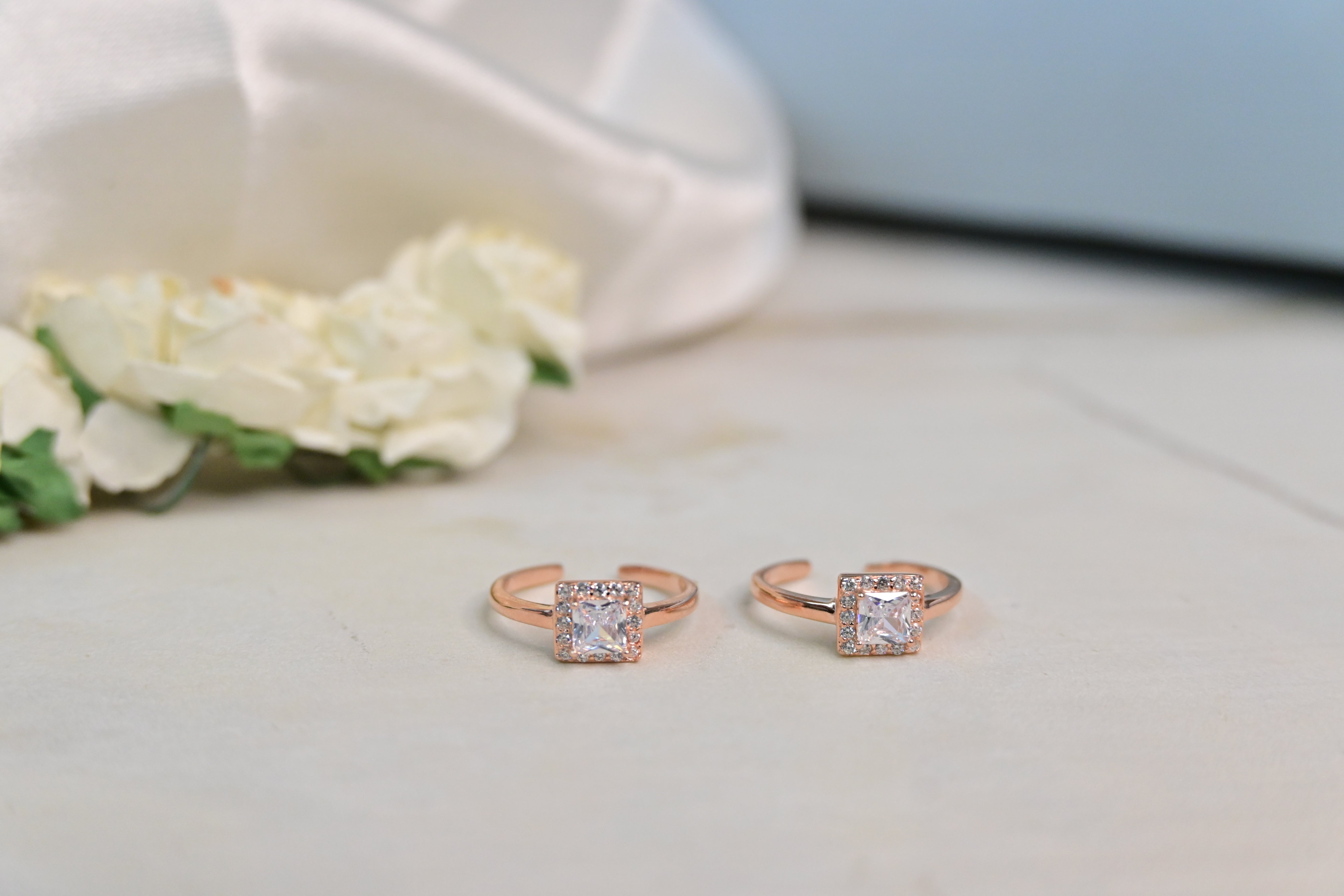 Rose Gold Plated Toe Rings