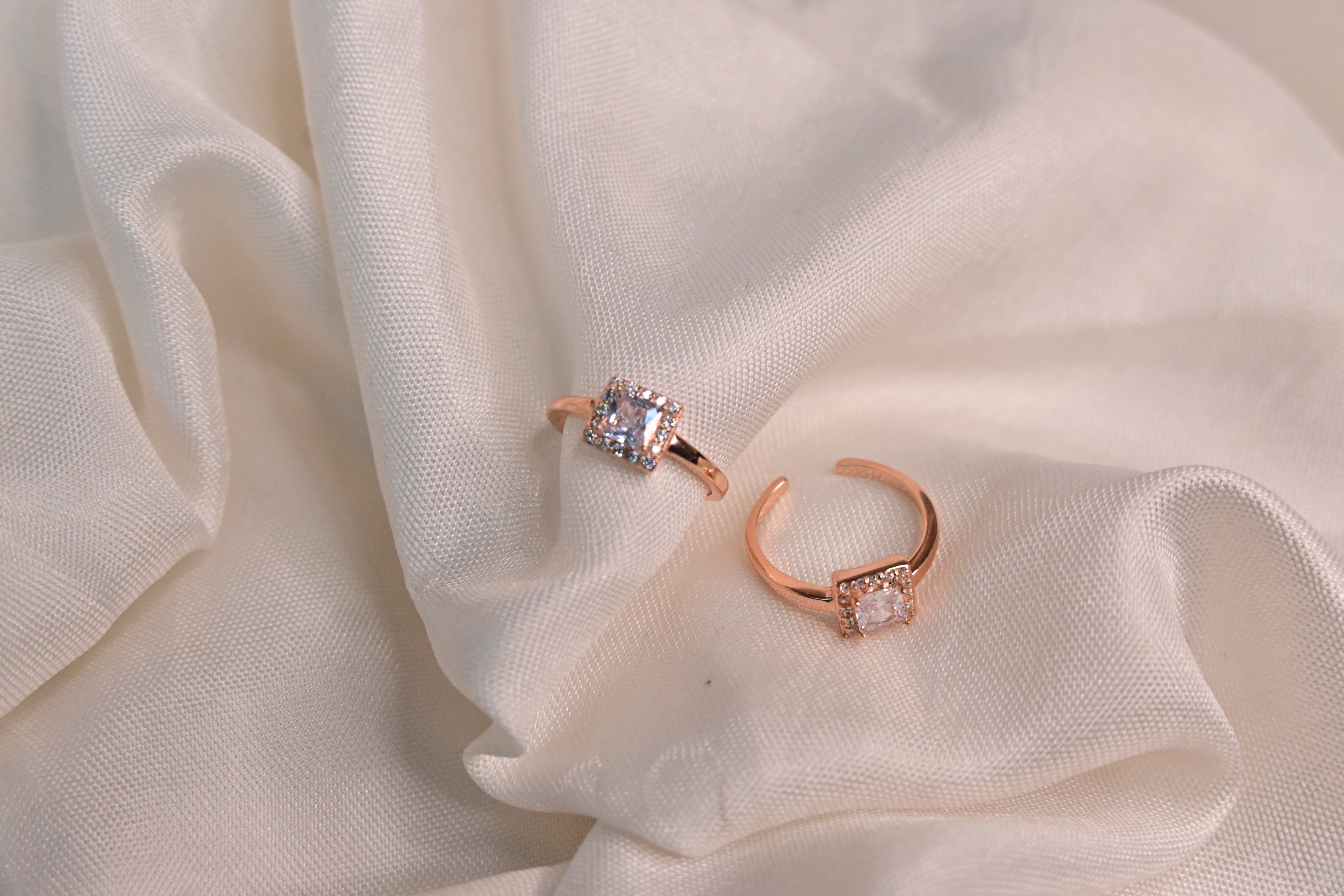 Rose Gold Plated Toe Rings