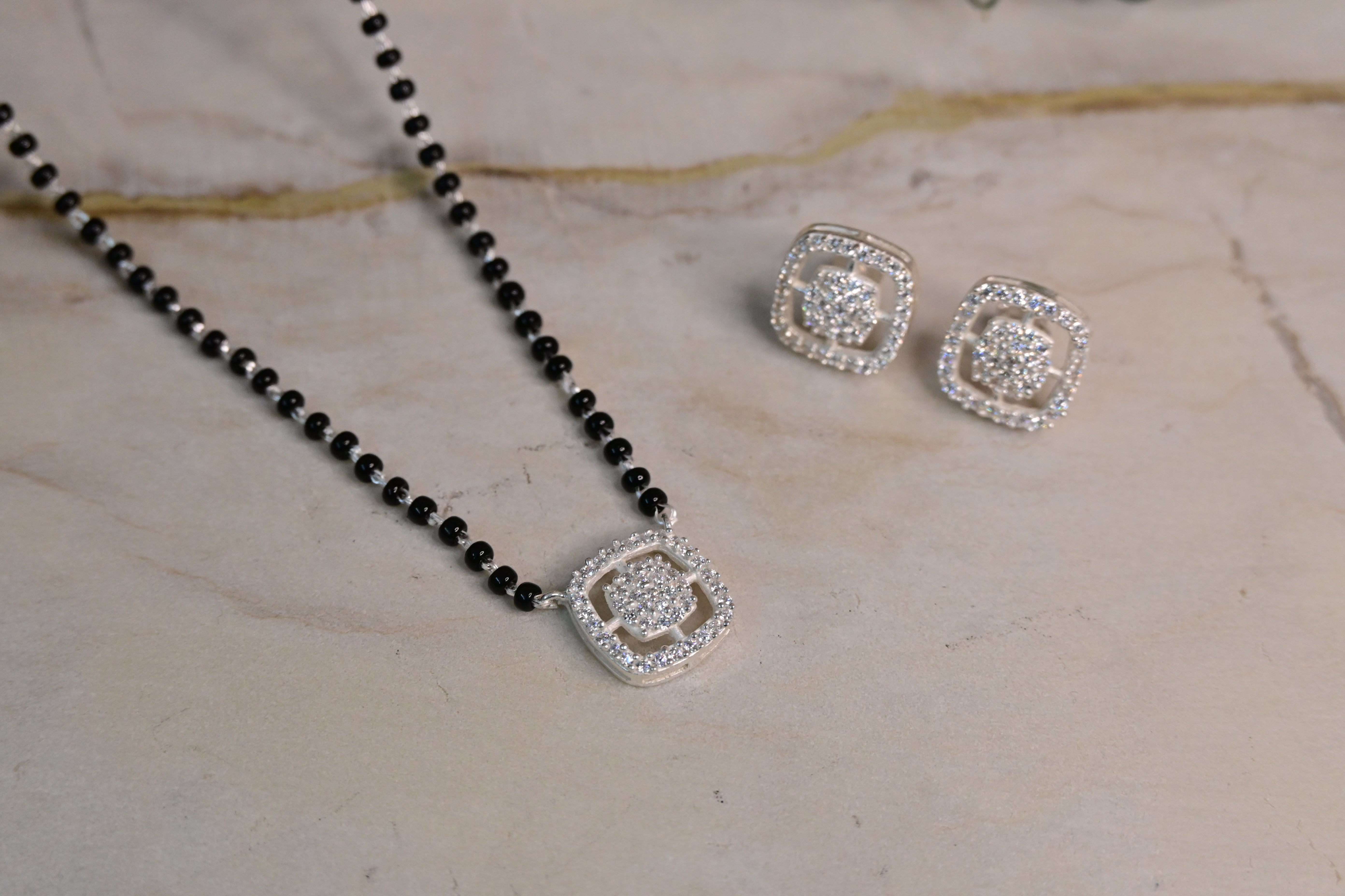 Sparkling Mangalsutra Set