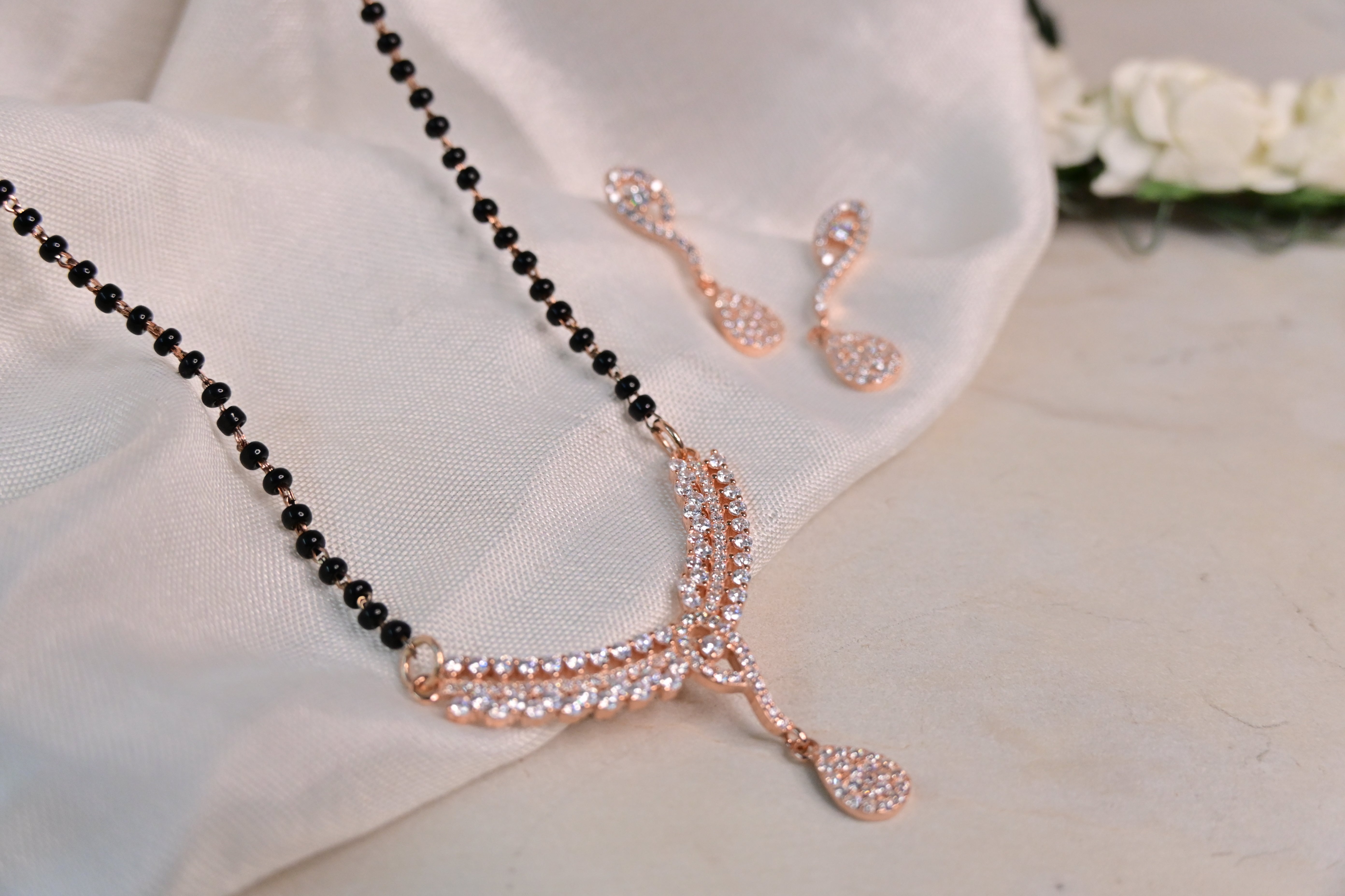 Shinning Rose Gold Mangalsutra