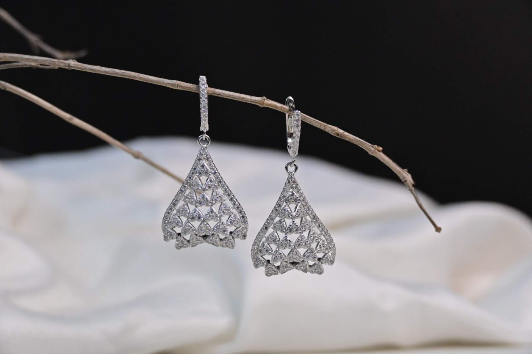 Shinning Silver Earrings