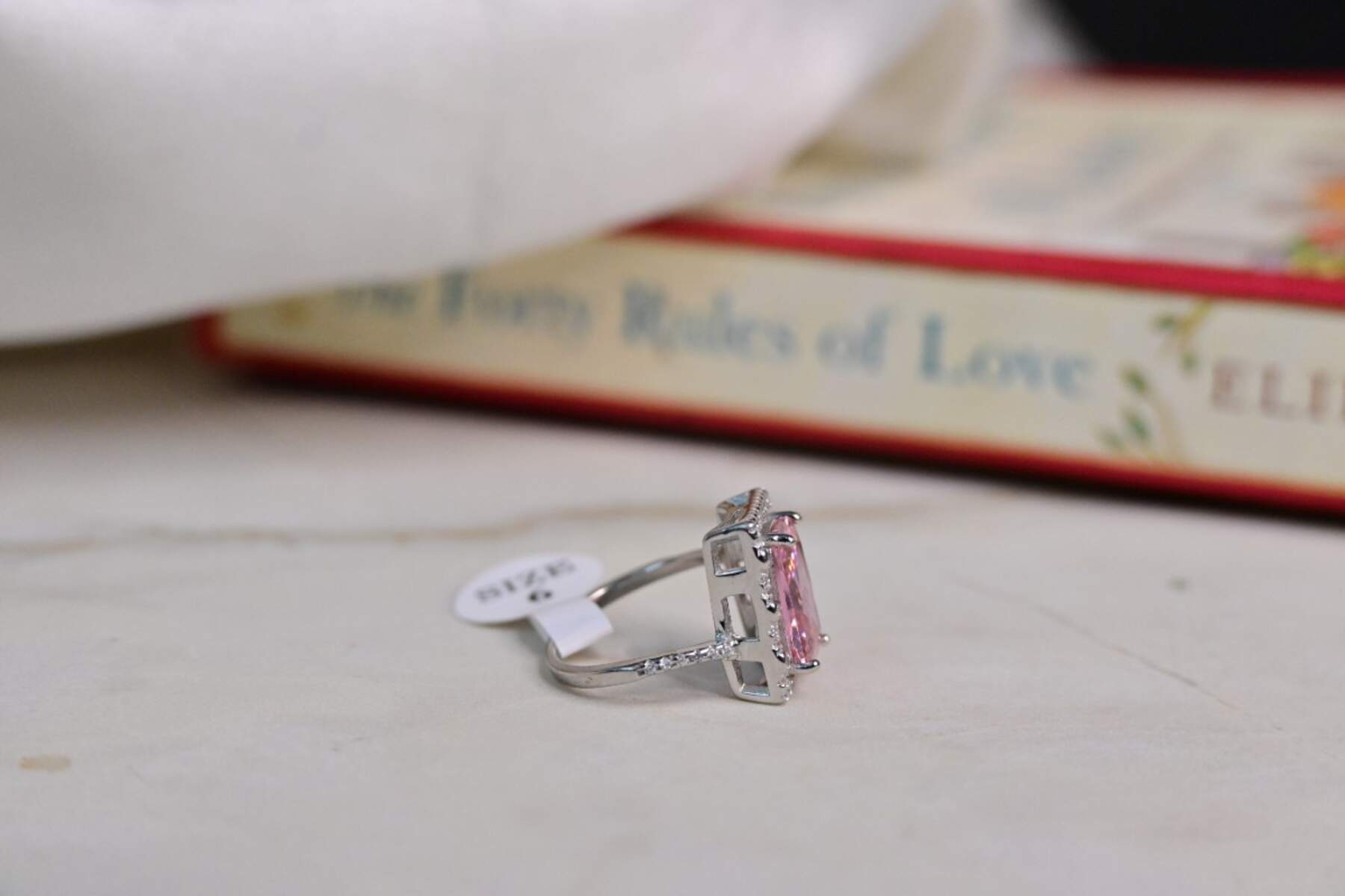 Pink Baguette Ring