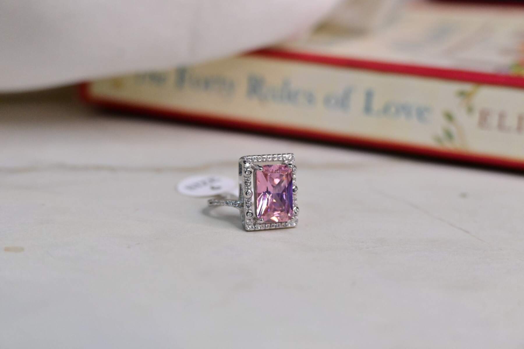 Pink Baguette Ring