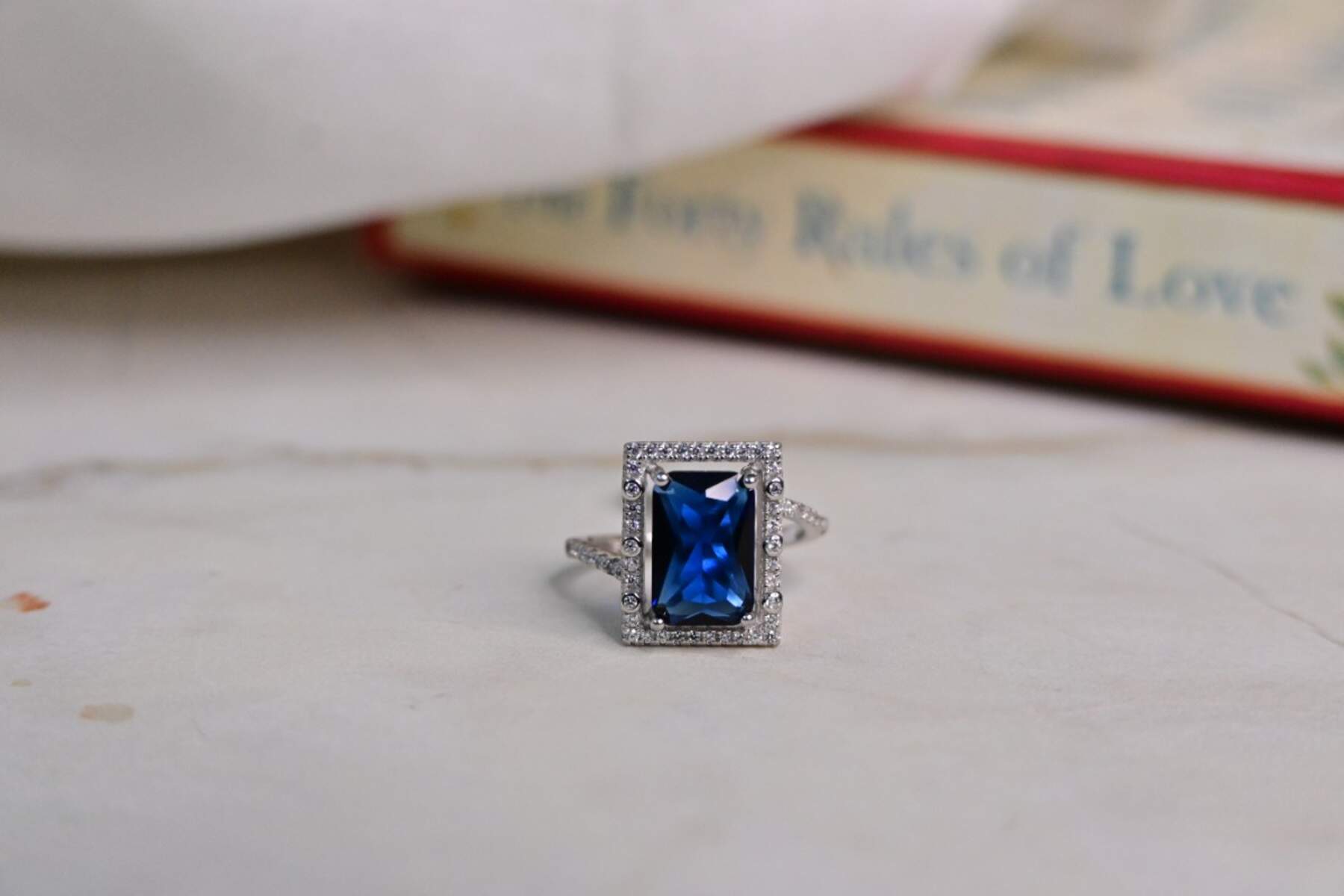 Blooming Blue Ring