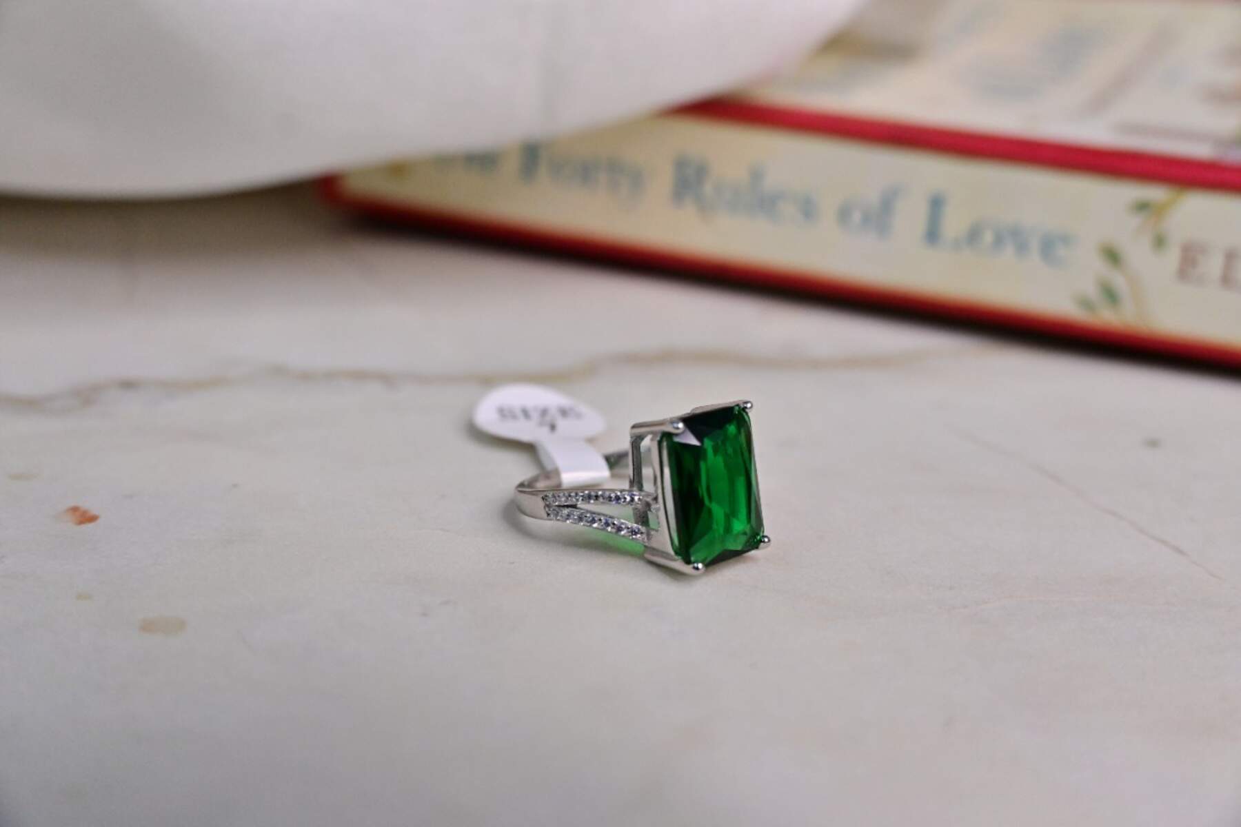 Big Green Solitaire Ring