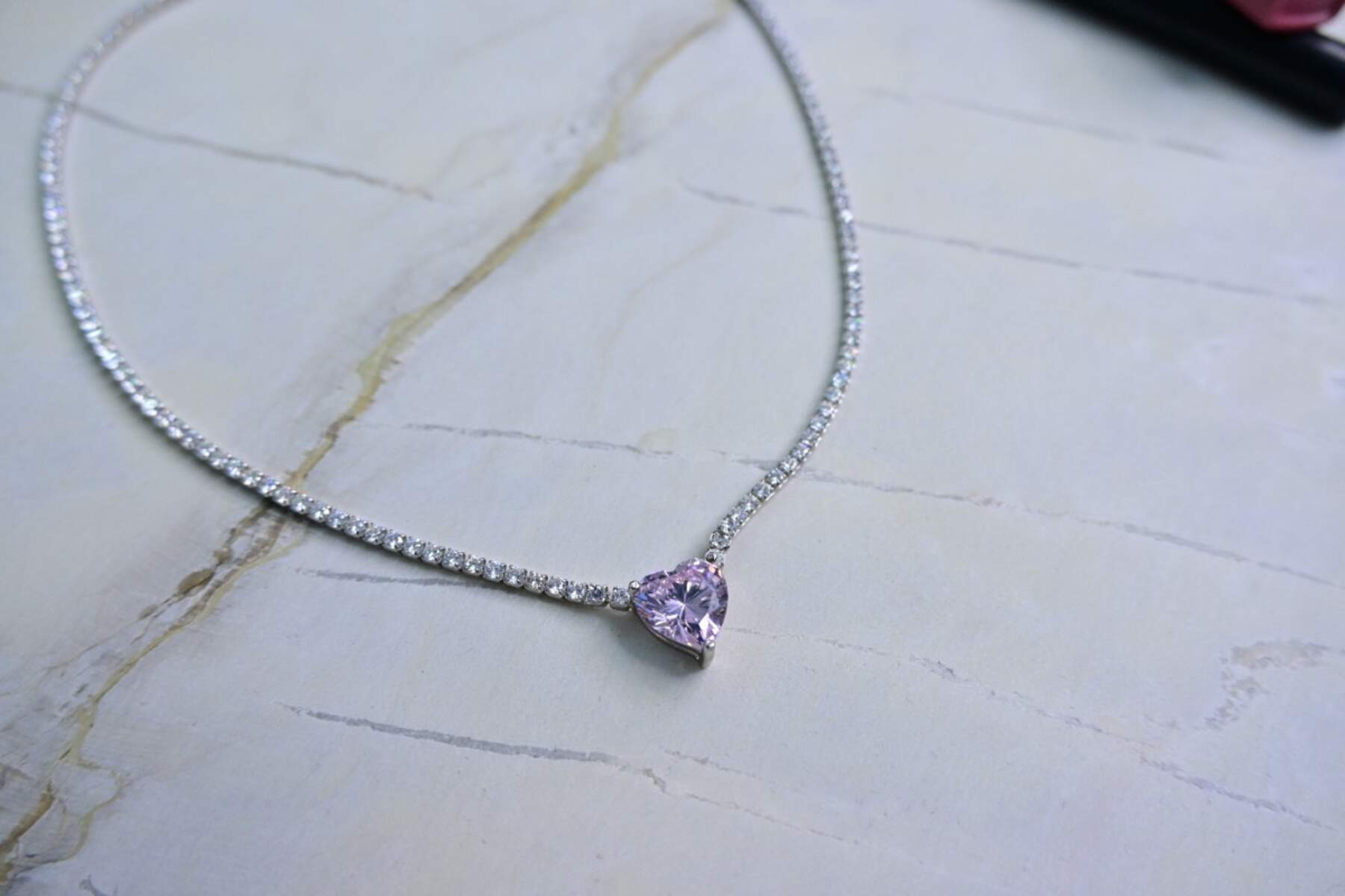 Heartfelt Cz Necklace