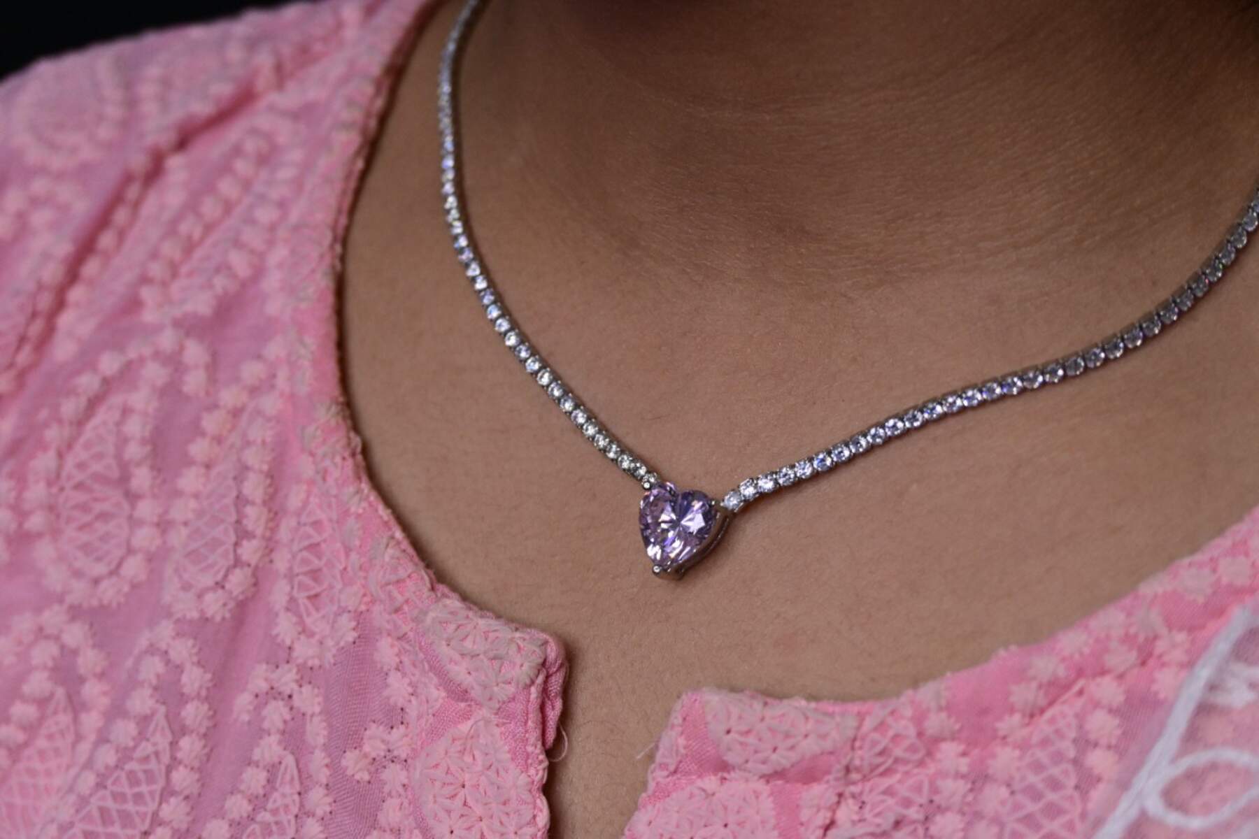 Heartfelt Cz Necklace