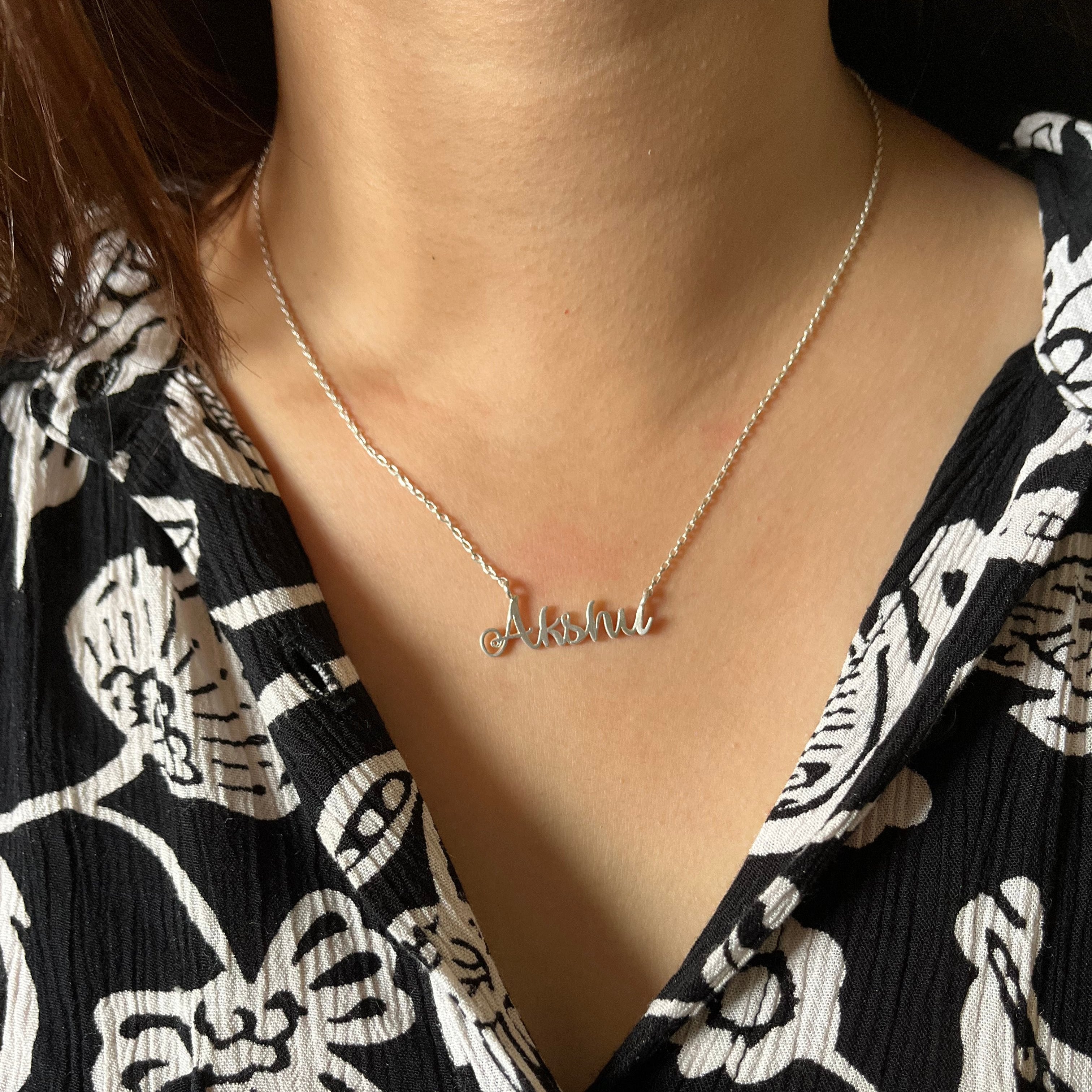 Customised Name Necklace 925 Silver