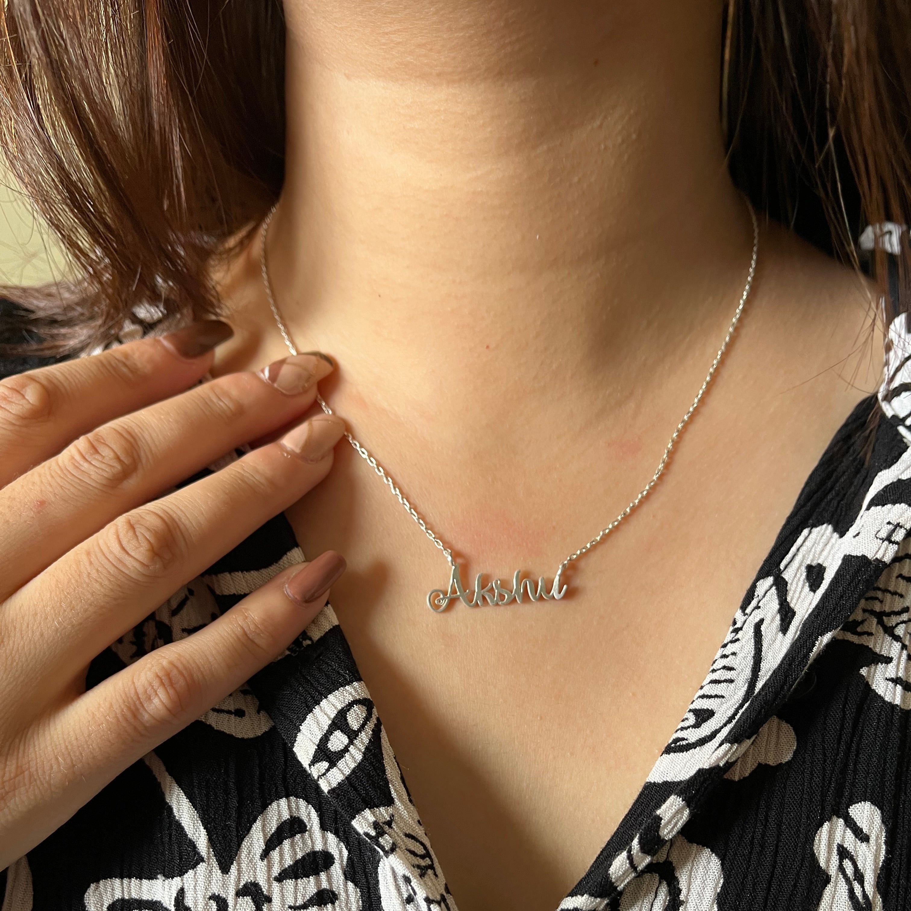 Customised Name Necklace 925 Silver