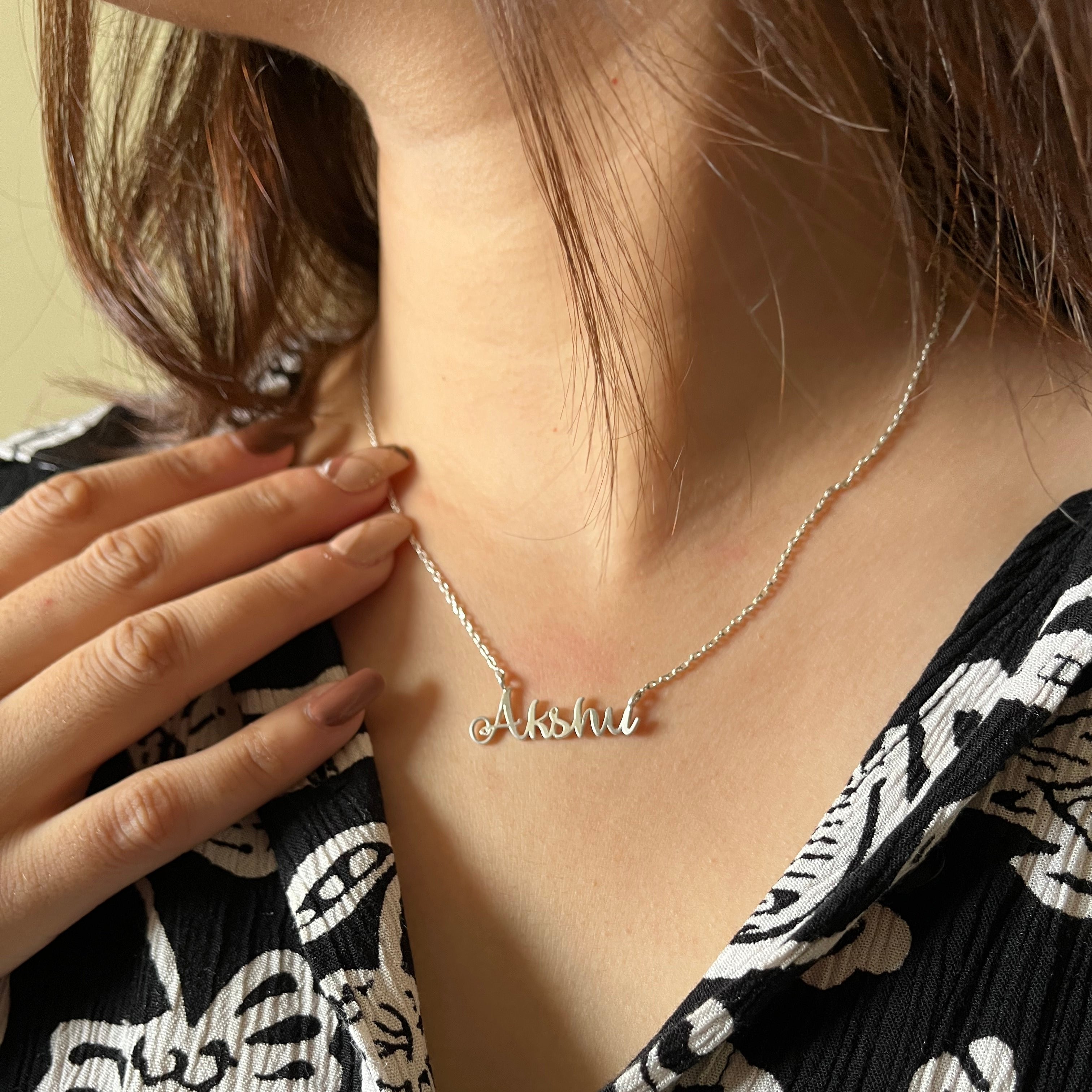 Customised Name Necklace 925 Silver